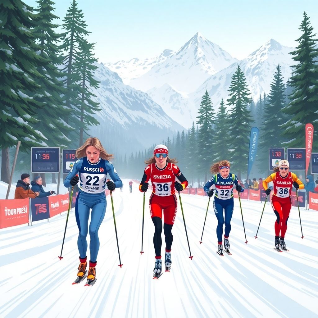 Дарья Непряева вылетела из спринта классическим стилем на Тур де Ски