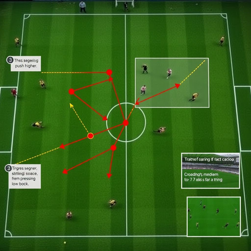 Разбор сотрудничества линий обороны и атаки при смене тактики в игре