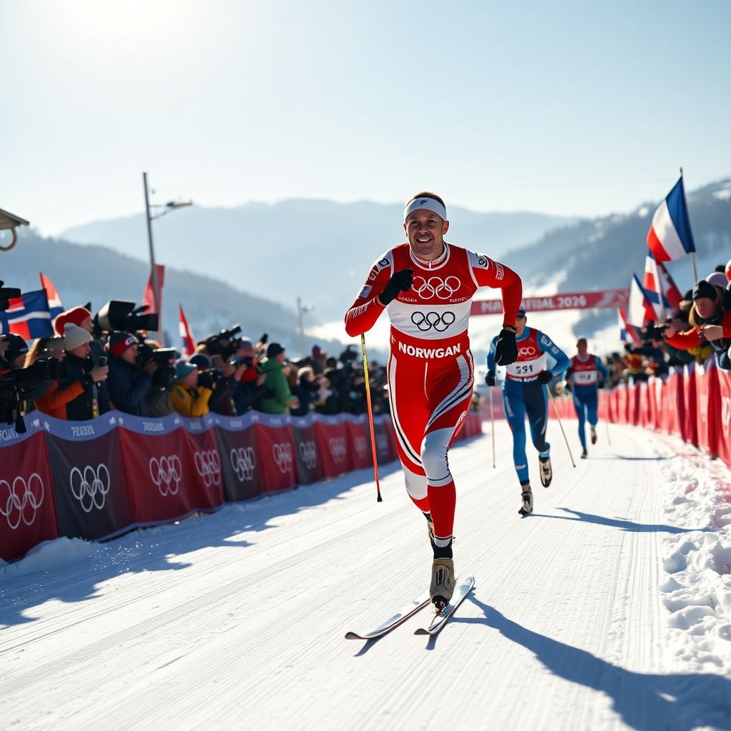 Сборная Норвегии выиграла эстафету на Олимпиаде‑2026 в лыжных гонках