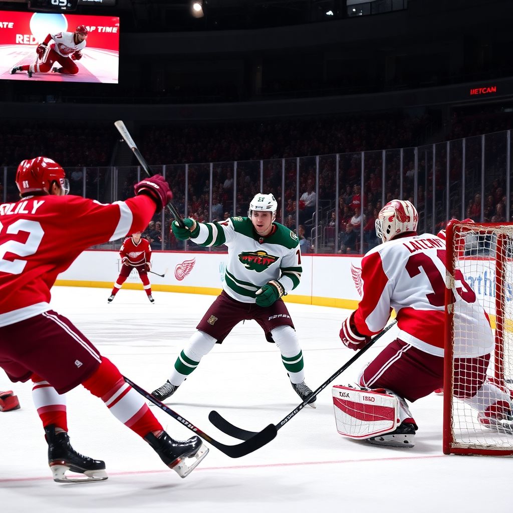 Капризов оформил хет-трик и переписал рекорды в НХЛ в матче с Детройтом