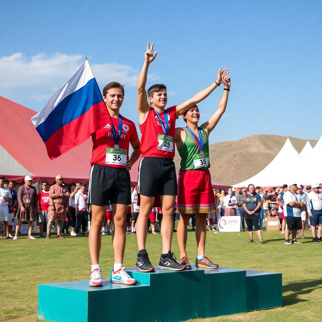 Сборная России заняла третье место на Vi Всемирных играх кочевников